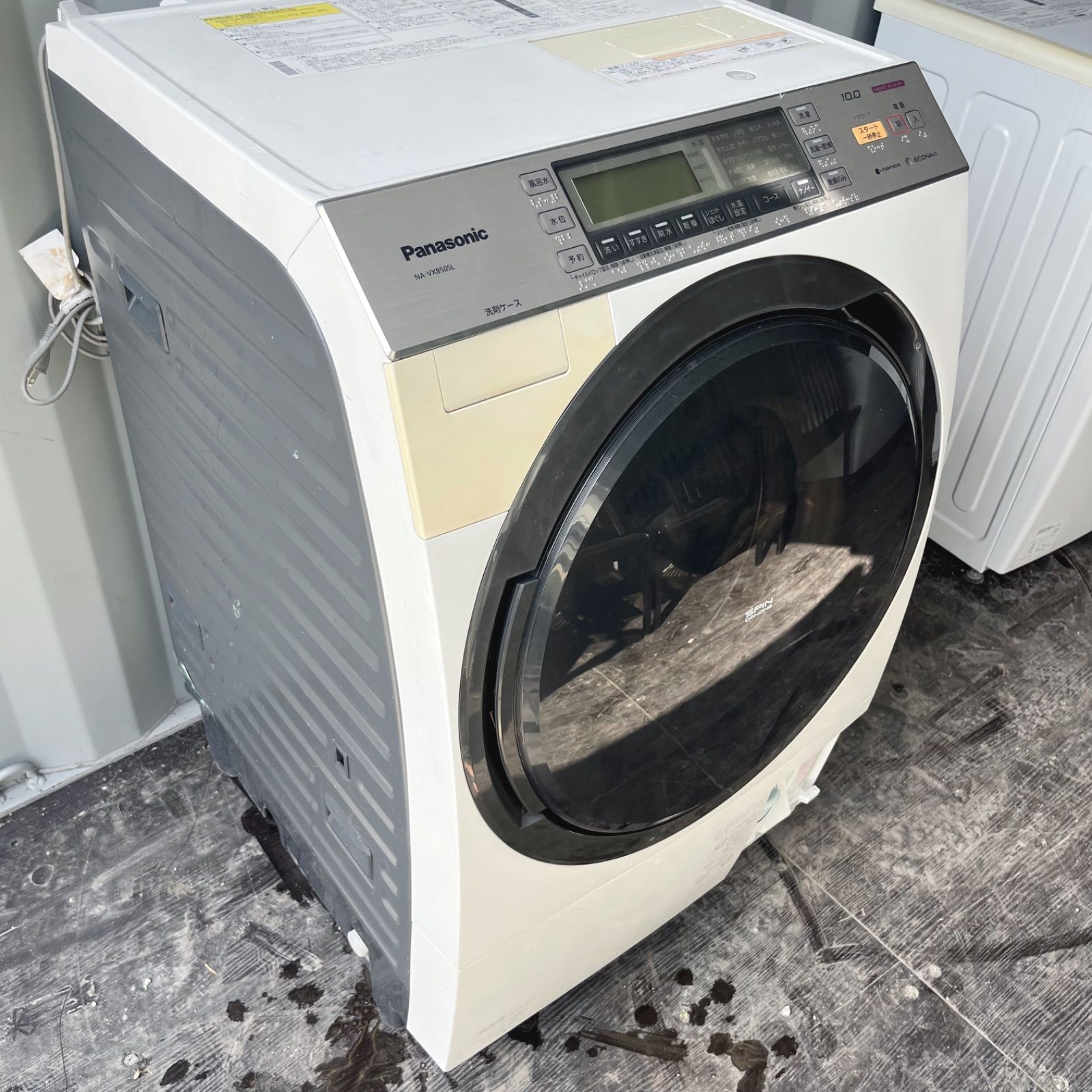 199取付無料！完動品 パナソニック熱乾燥搭載！高性能10kgドラム式洗濯