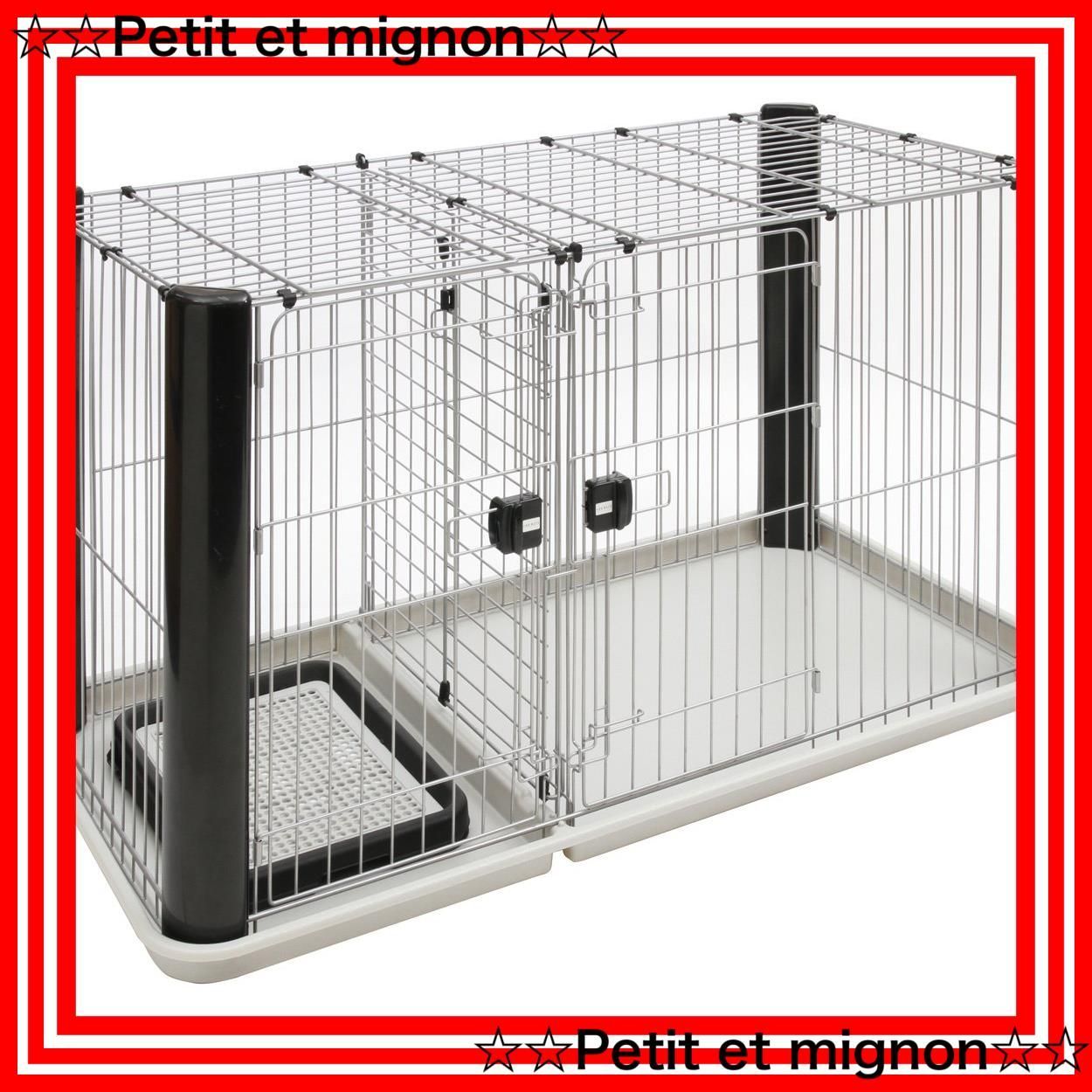 イヌ用ケージ ヴィラフォートサークル ブラック&シルバー レギュラー