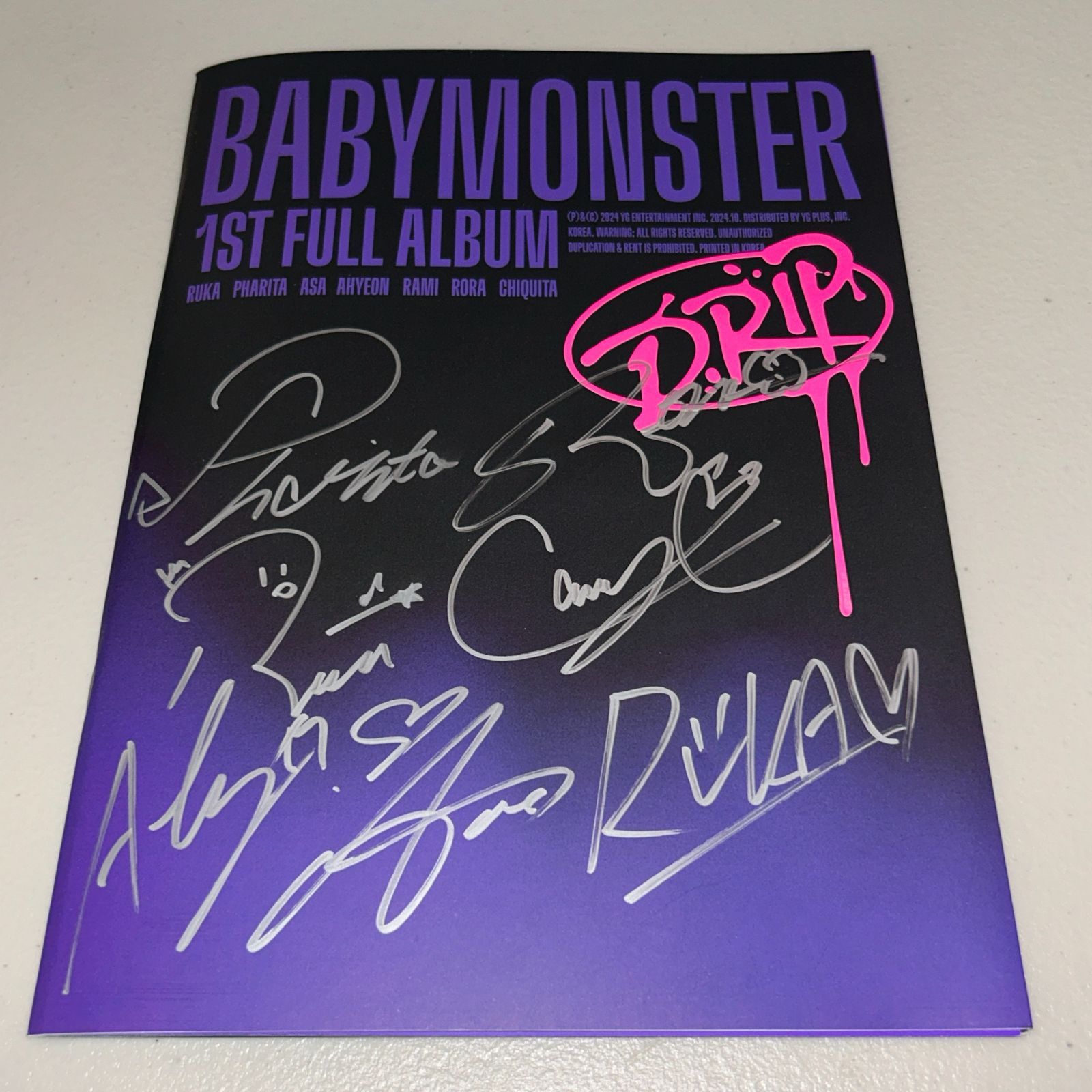 RT-121899専用 BABYMONSTER アヒョン サインボール BABYMONSTER