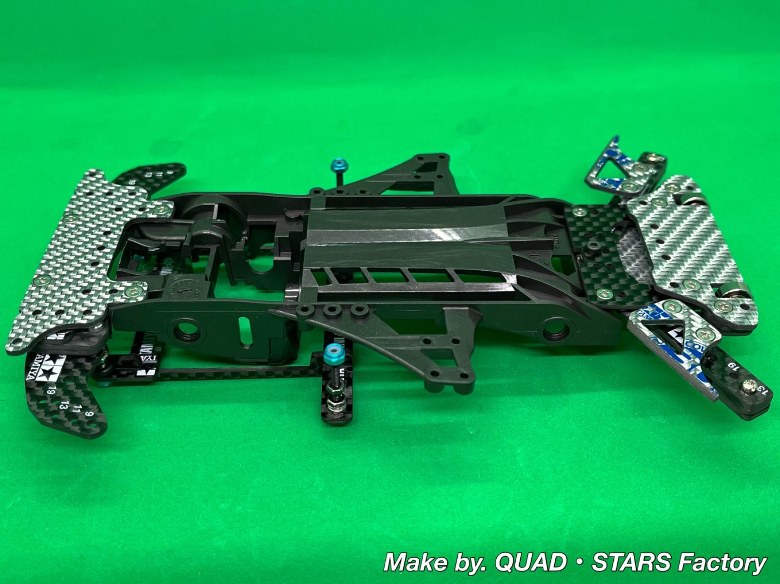 ミニ四駆・MS用】2軸ATピボットバンパー＋フロント提灯＋1軸リヤアンカー