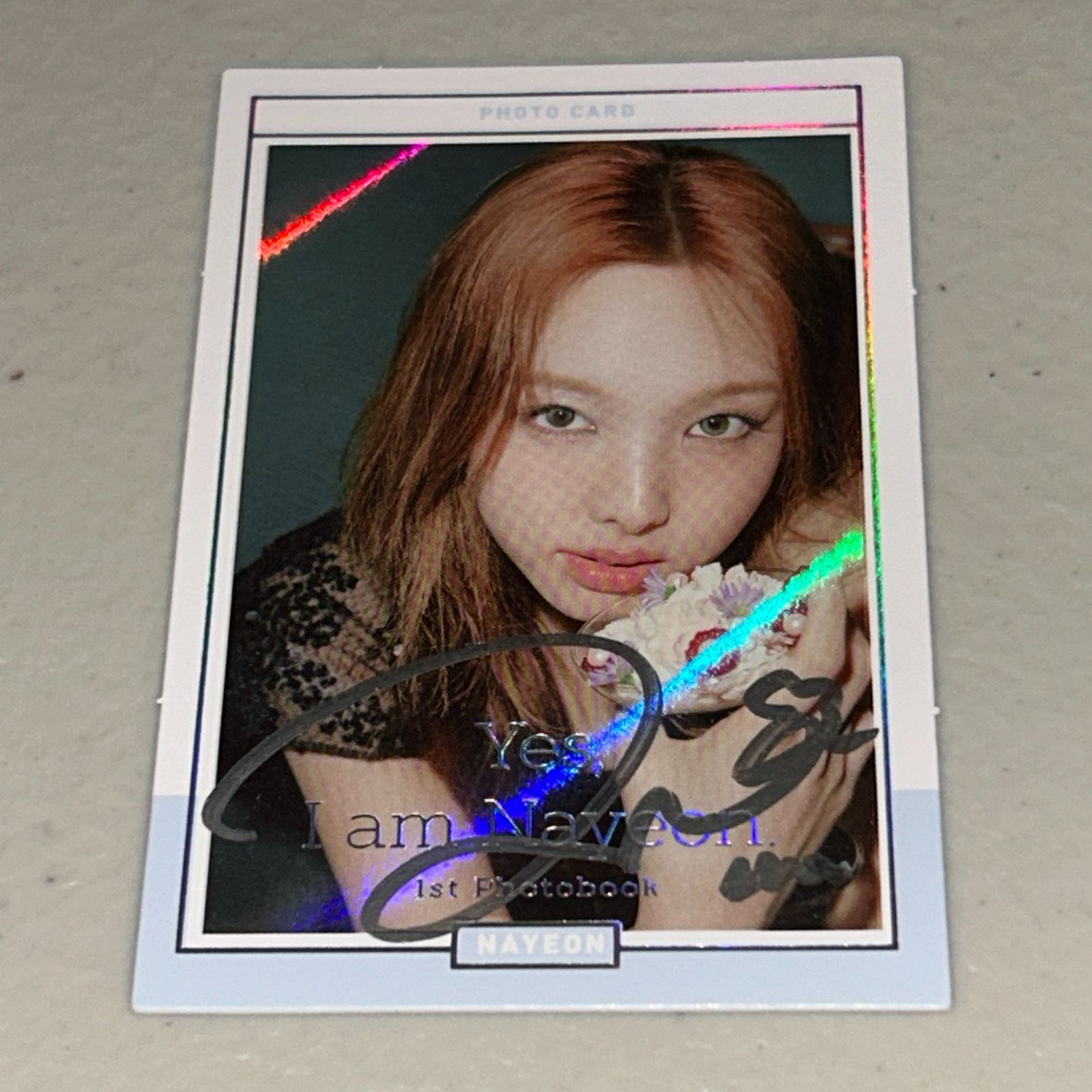 TWICE ナヨン サイン入り ソロポラ TWICE ナヨン 直筆サイン入りソロ