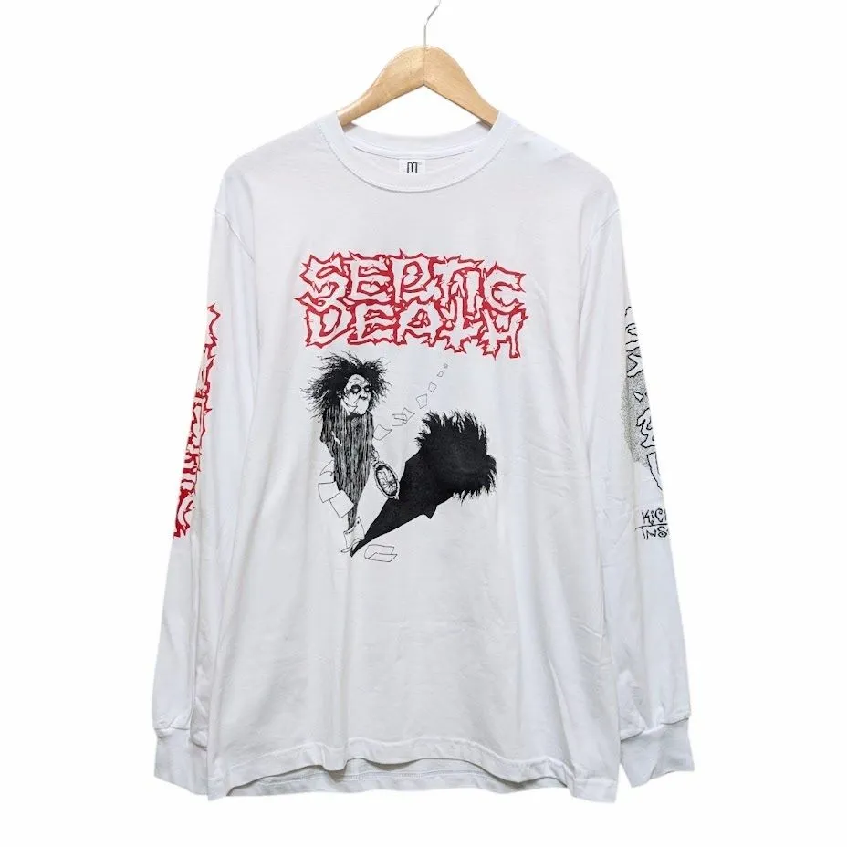 pushead Tシャツ パスヘッド septic death zorlac 白 90s ZORLAC