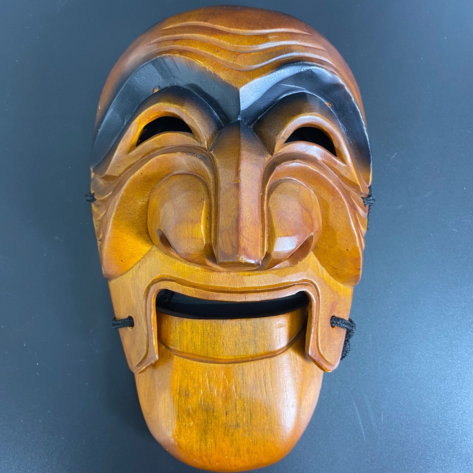 人気，2025 ○ 民族芸能 ＜ 木彫面 ＞ 韓国の仮面 【 タル 】 ○