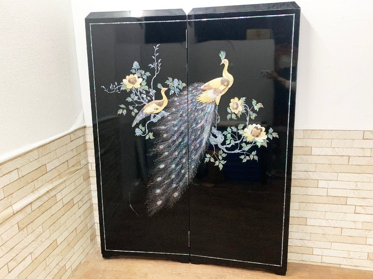 KOIZUMI ラタン衝立 4連 高さ150cm 廃盤 希少 小泉産業製 4連 KOIZUMI