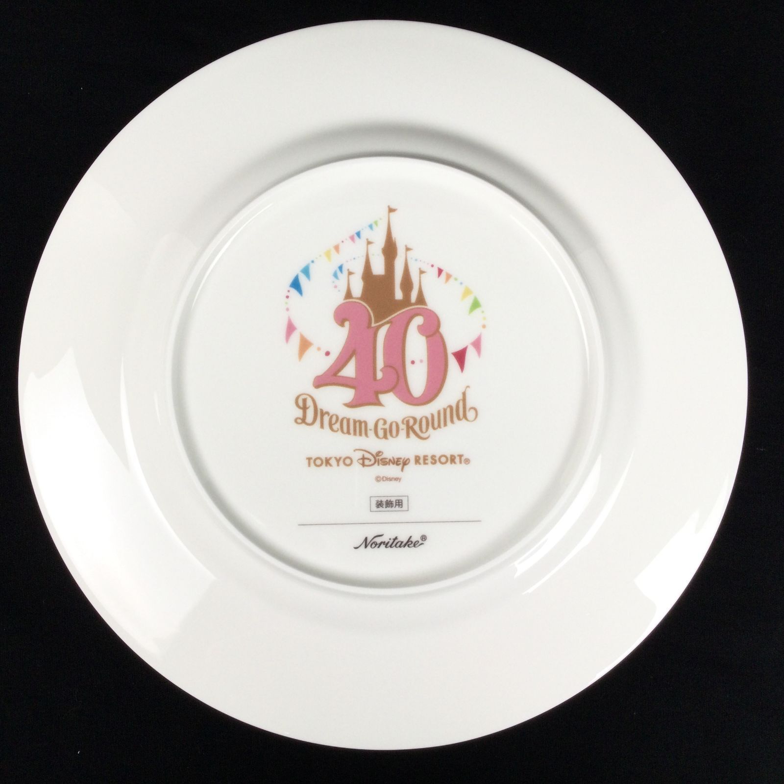 DISNEY 40周年 絵皿