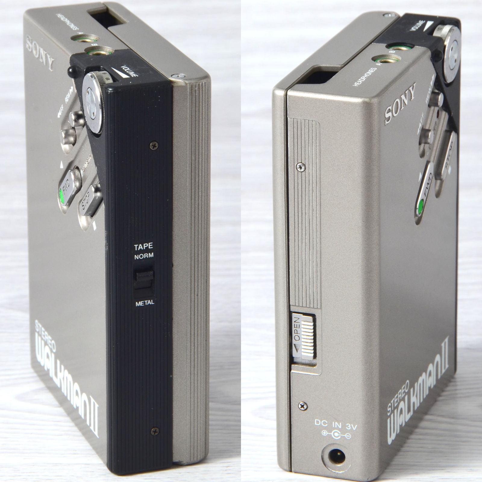 SONY WALKMAN WM-2 カセットウォークマン 銀 ケース付 整備済 【公式通販】