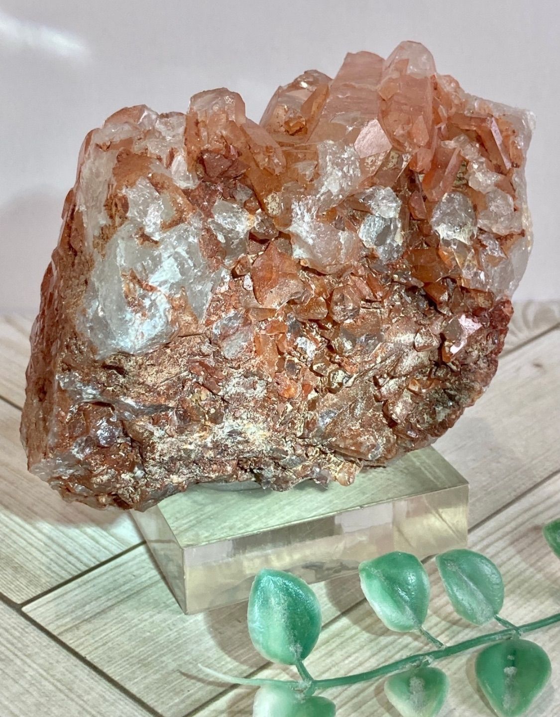 レインボー✨ タンジェリンクォーツ 原石 ラフストーン クラスター