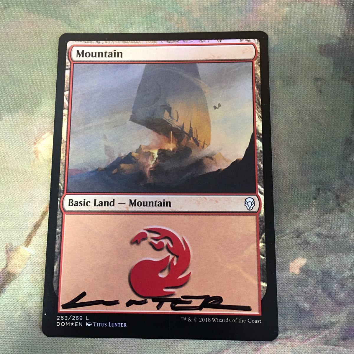 MTG Mathias Kollros ドラゴントークン foil サイン入り