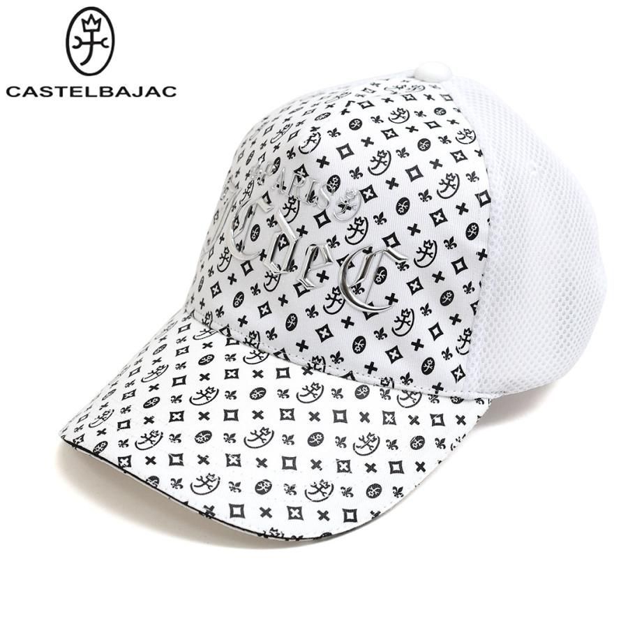 カステルバジャック モノグラム メッシュキャップ 7215191127 ホワイト
