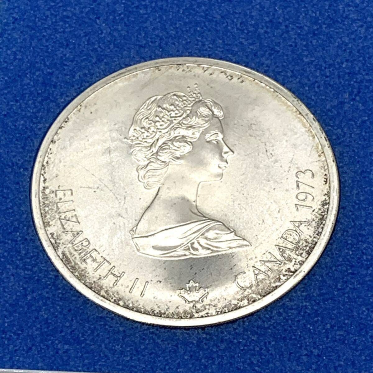 1973 クイーンエリザベス オリンピックモントリオール銀貨 カナダ 1973