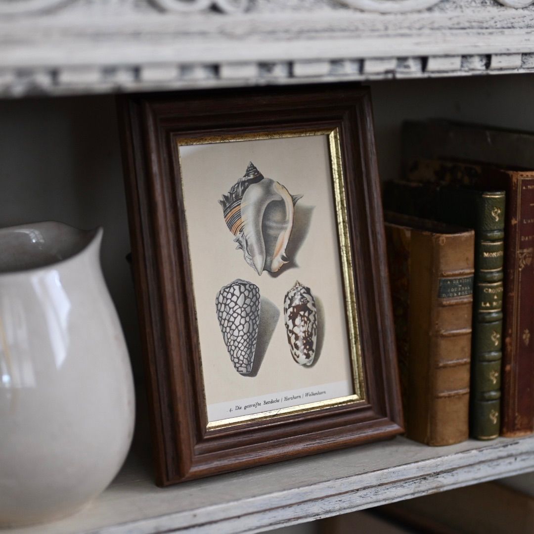 ろうけつ染め観音菩薩×昭和レトロ大判額縁ヴィンテージ骨董品フレーム布絵