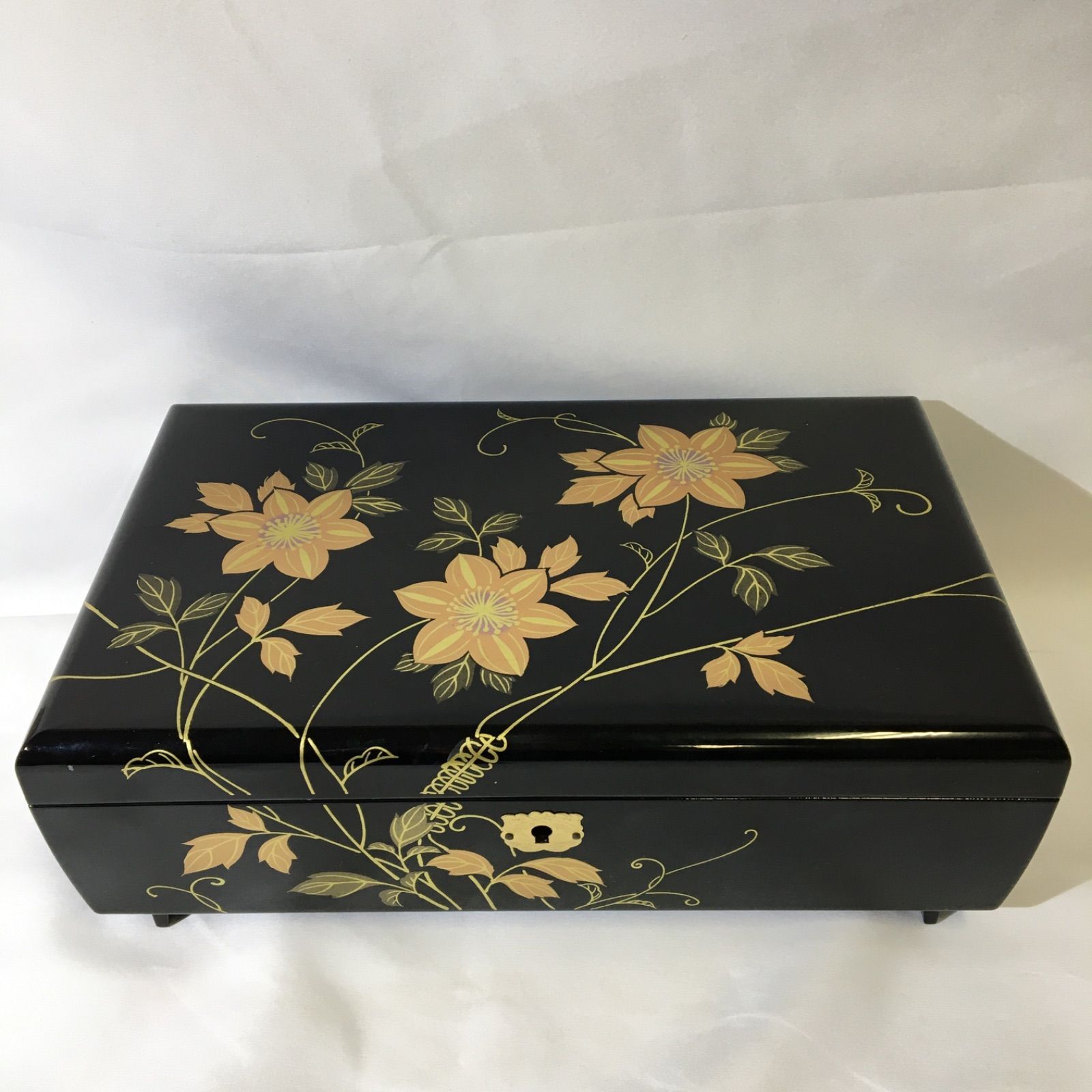 会津塗 オルゴール付き ジュエリーケース 会津塗 宝石箱 オルゴール 鍵