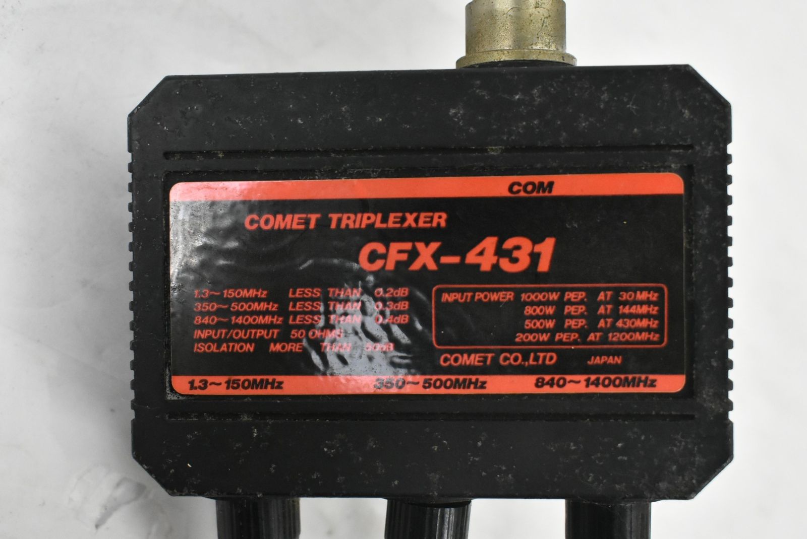 現状品 コメット トリプレクサー コレクション CFX-431 COMET 無線機