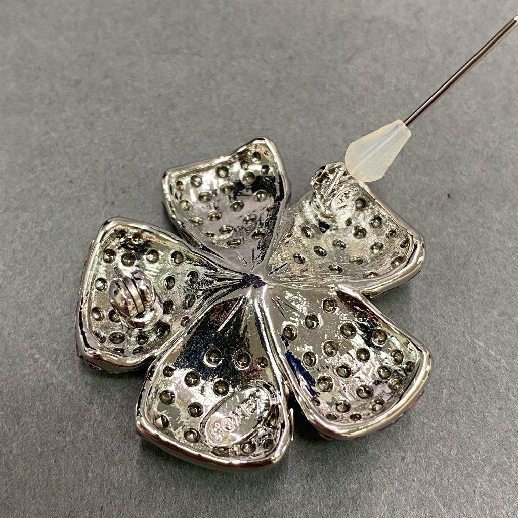 フォクシーブローチ美品 節約 美品 フォクシー FOXEY フラワー