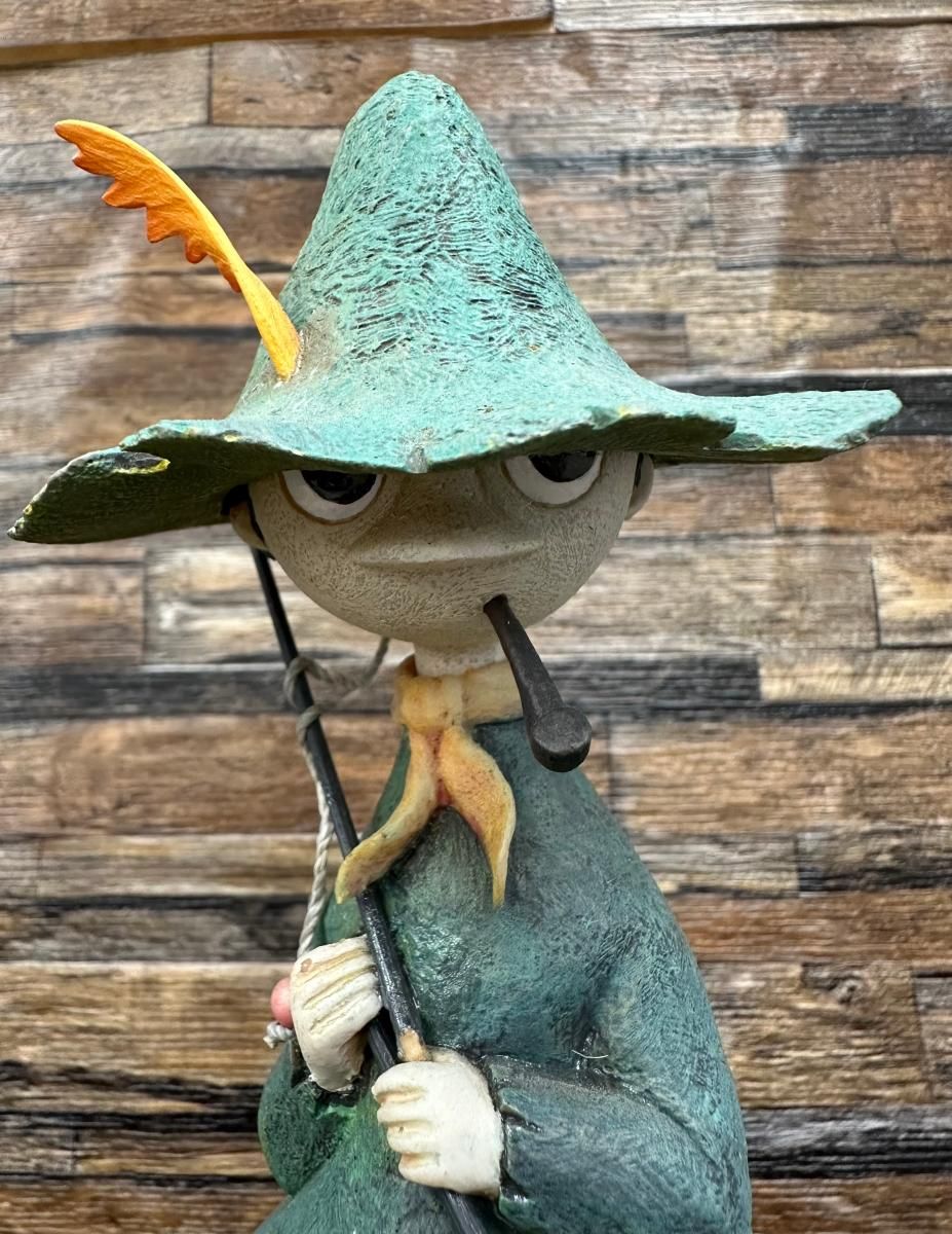 極美品 ベネリック ムーミン フィギュア スナフキン 釣り 置物