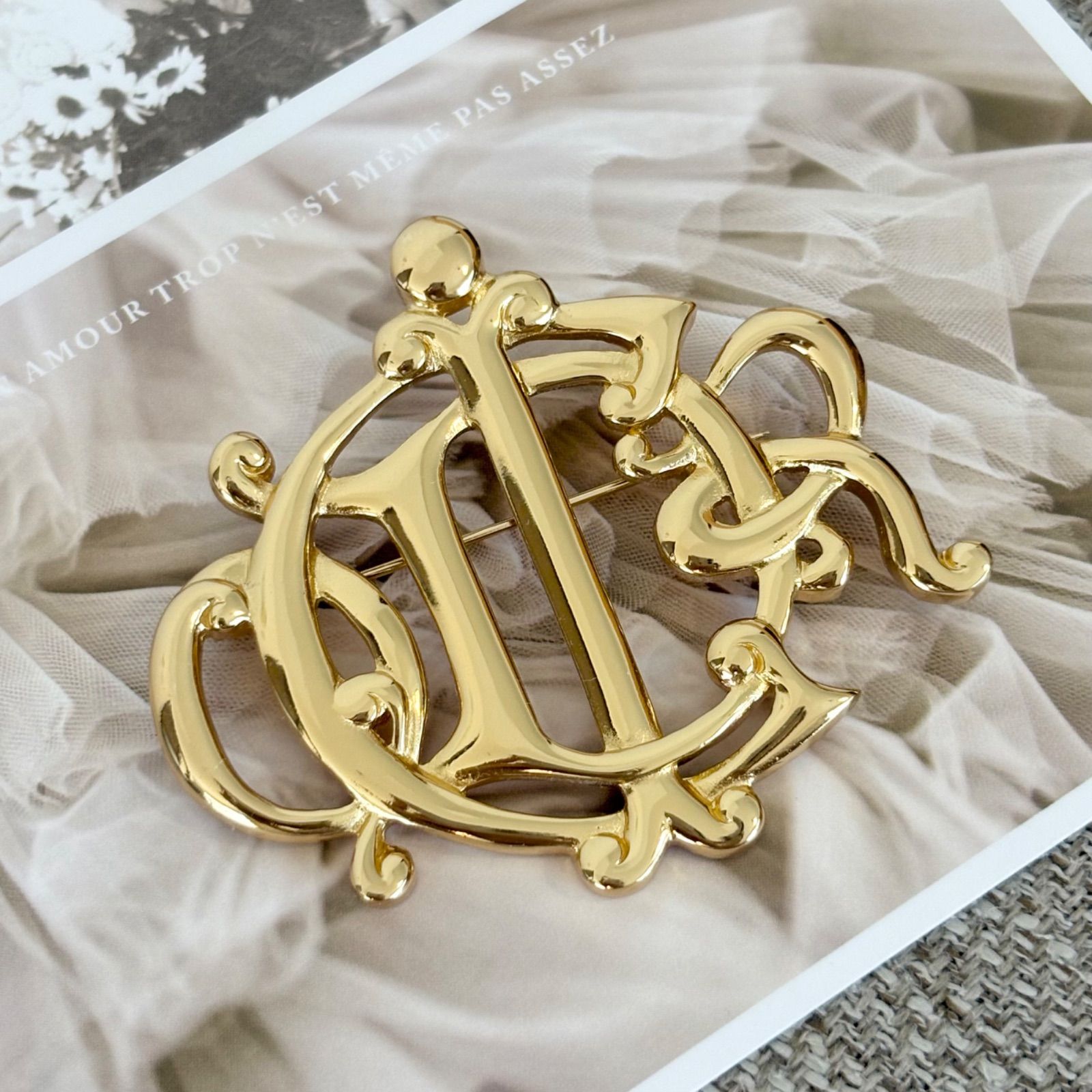 Christian Dior ディオール 小売業者 ヴィンテージ エンブレムロゴ