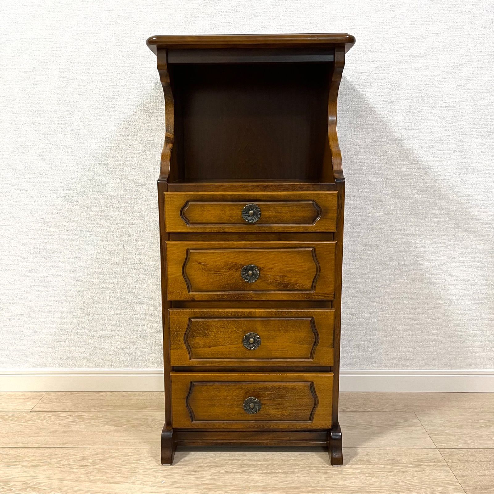 カリモク コロニアル 電話台 FAX台 飾り棚 花台 棚 ラック