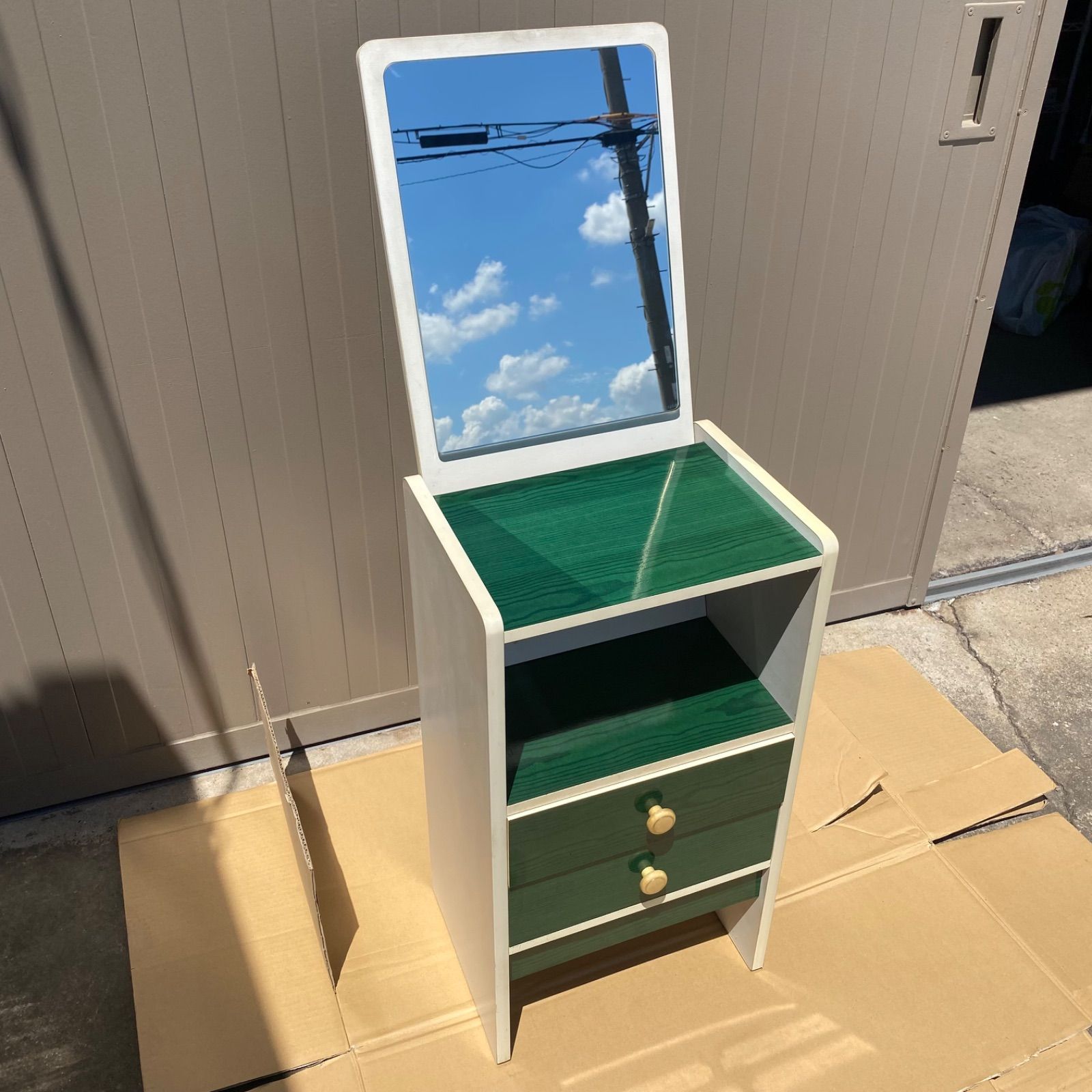 ドレッサー 鏡台 レトロポップ 昭和レトロ インテリア 当時物