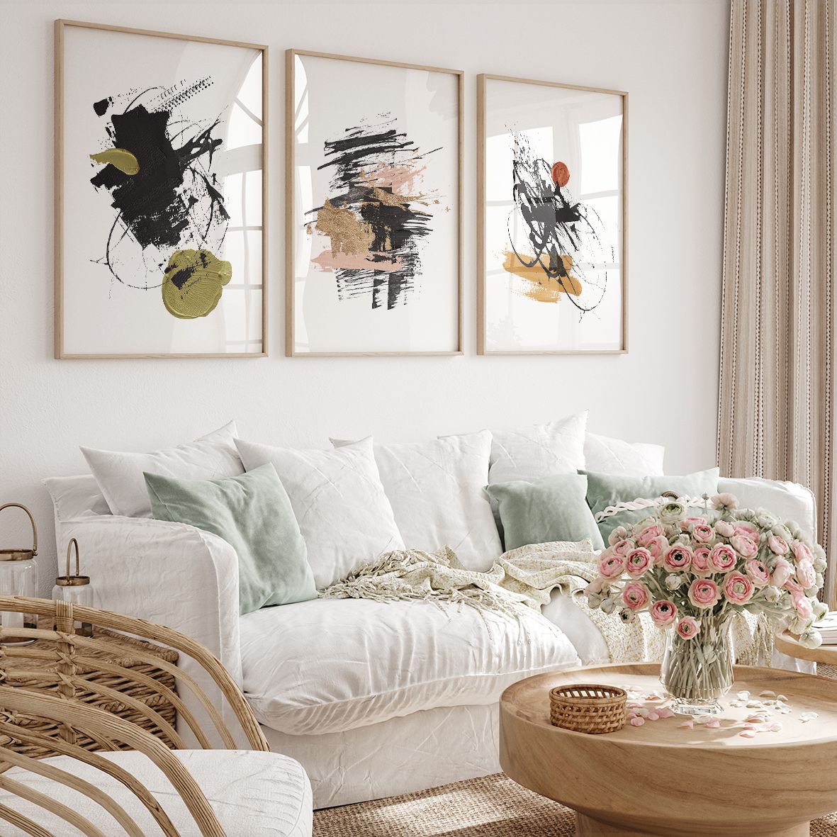 テクスチャーアート 花束 壁掛け インテリア 現代アート 花の絵