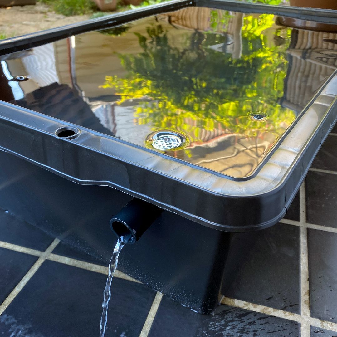 メダカ飼育ケース オーバーフロー(プラ舟80L)メダカ飼育 容器 プラ舟