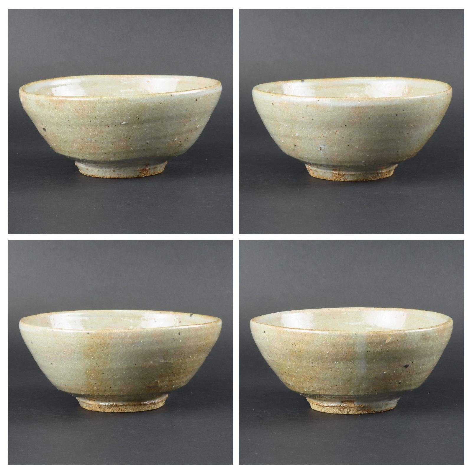 01s46 美品 金重素山 鶴山窯 茶碗 真作保証 共箱 在銘/つる山窯 出口直