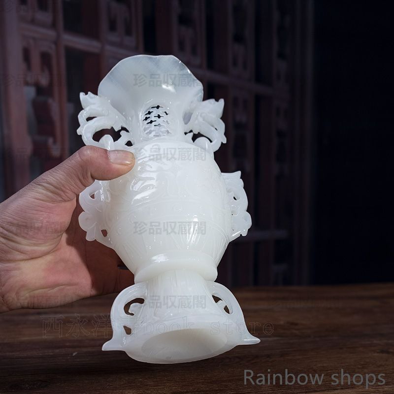 壷□古い李朝染付口広丸壺 砂高台 唐草紋 砂高台 直し有 花器 時代物