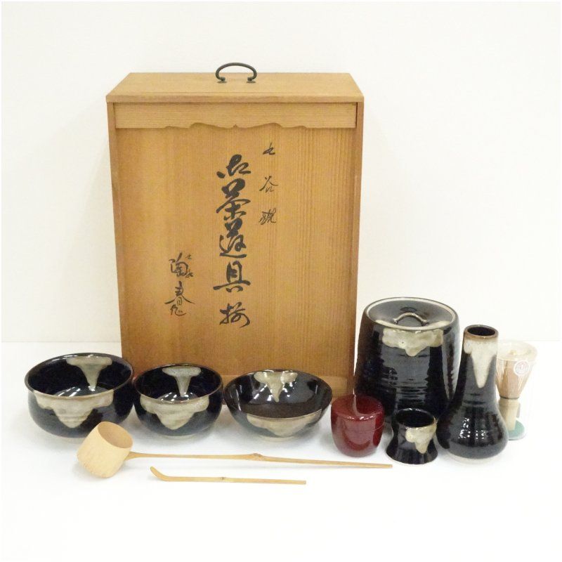 小売業者 信楽焼 寺垣外窯 杉本貞光造 御本手雪輪茶碗 抹茶碗 茶道具