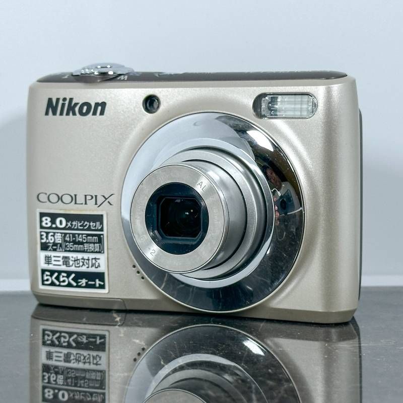 美品】Nikon COOLPIX L21 シルバー 節約 コンデジ デジカメ 単3電池