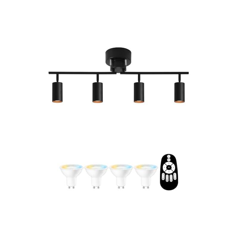 ANWIO シーリングライト 4灯 スポットライト 700LM 6畳 8畳 消費電力6W