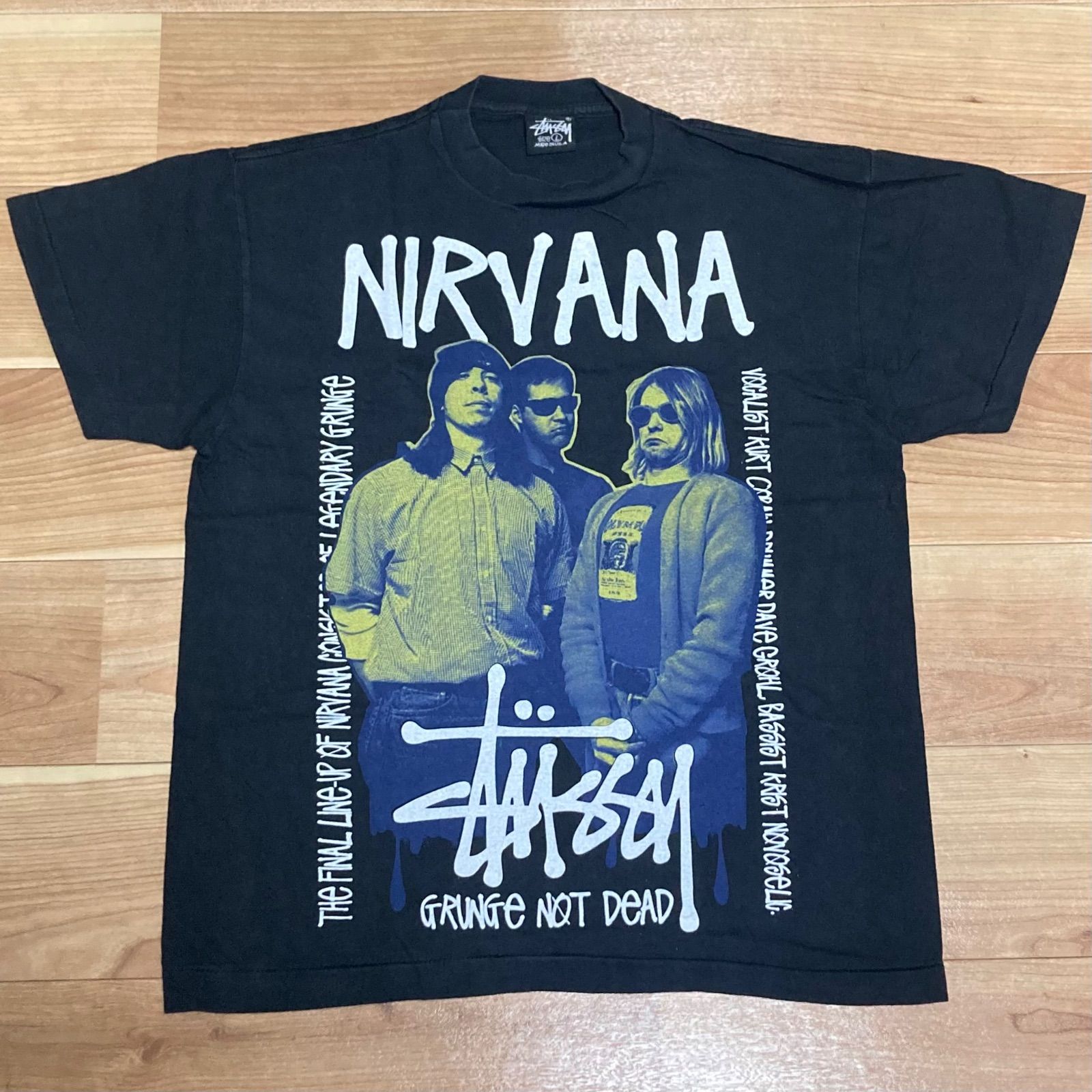 未着用美品 STUSSY Tシャツ Nirvana ニルヴァーナ Kirt Cobain カート