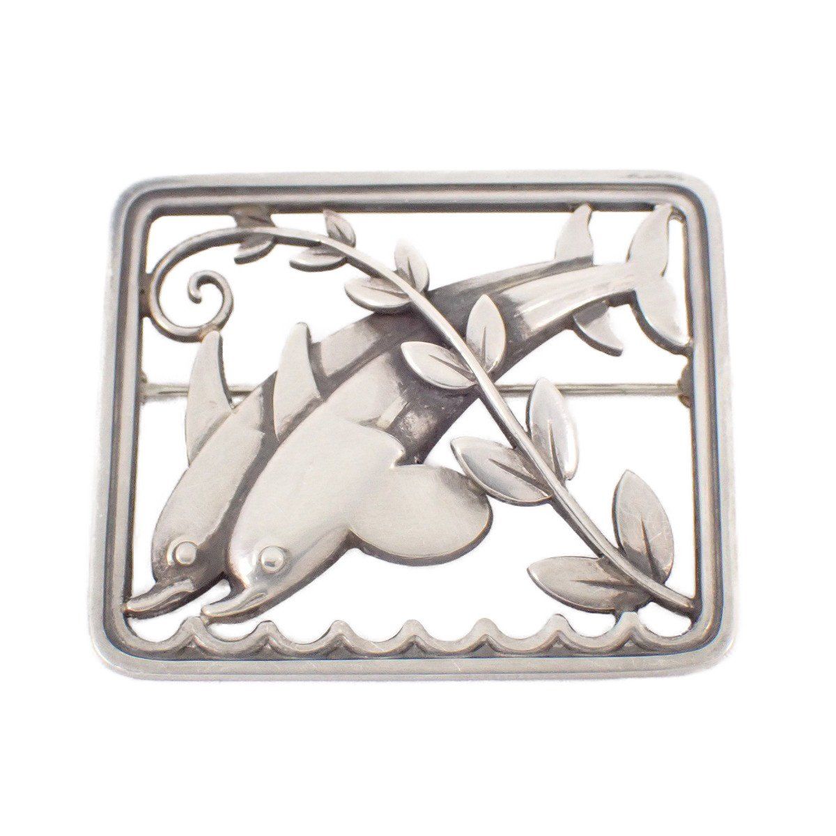 GEORG JENSEN ジョージジェンセン 251 イルカ ブローチ シルバー925