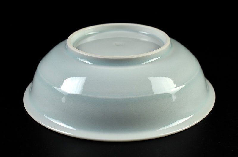 人間国宝 塚本快示 快山窯 青白磁 水鳥文 鉢 共箱 人間国宝 塚本快示