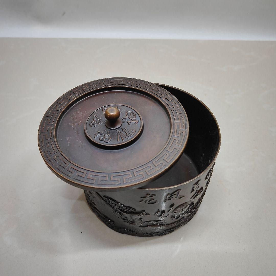 銅器 茶壺 百福茶壺 茶道具 煎茶器 装飾品 工芸品 置物 銅器 茶壺 百福