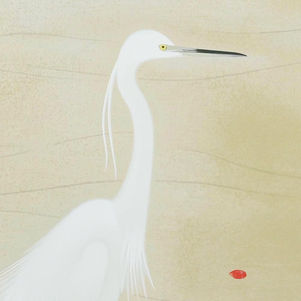 上村松篁 【月・雪月花三題】 シルクスクリーン 上村松篁「雪月花三題