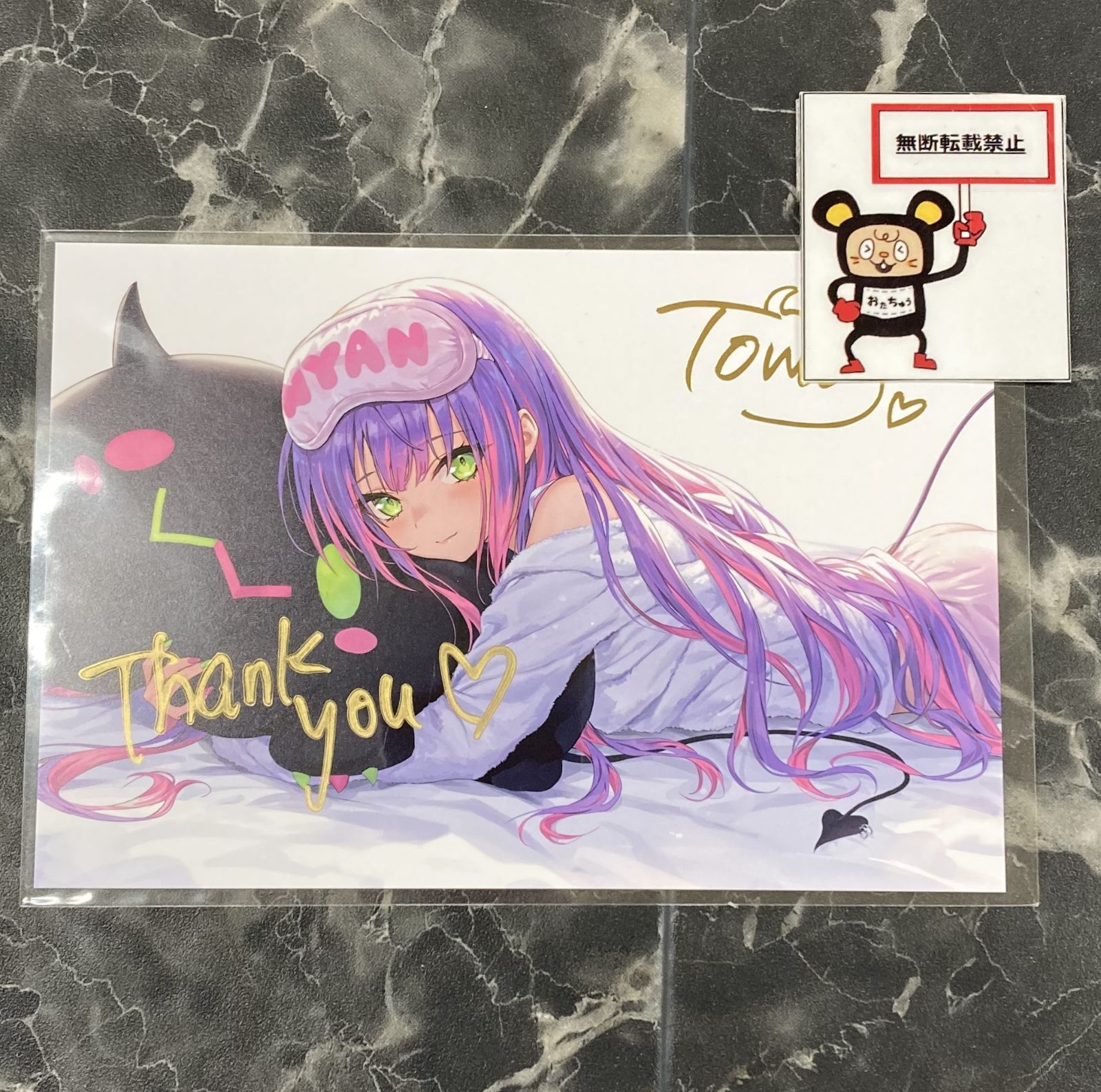 最新 33. ホロライブ 常闇トワ 誕生日記念 2021 直筆サイン入りポスト