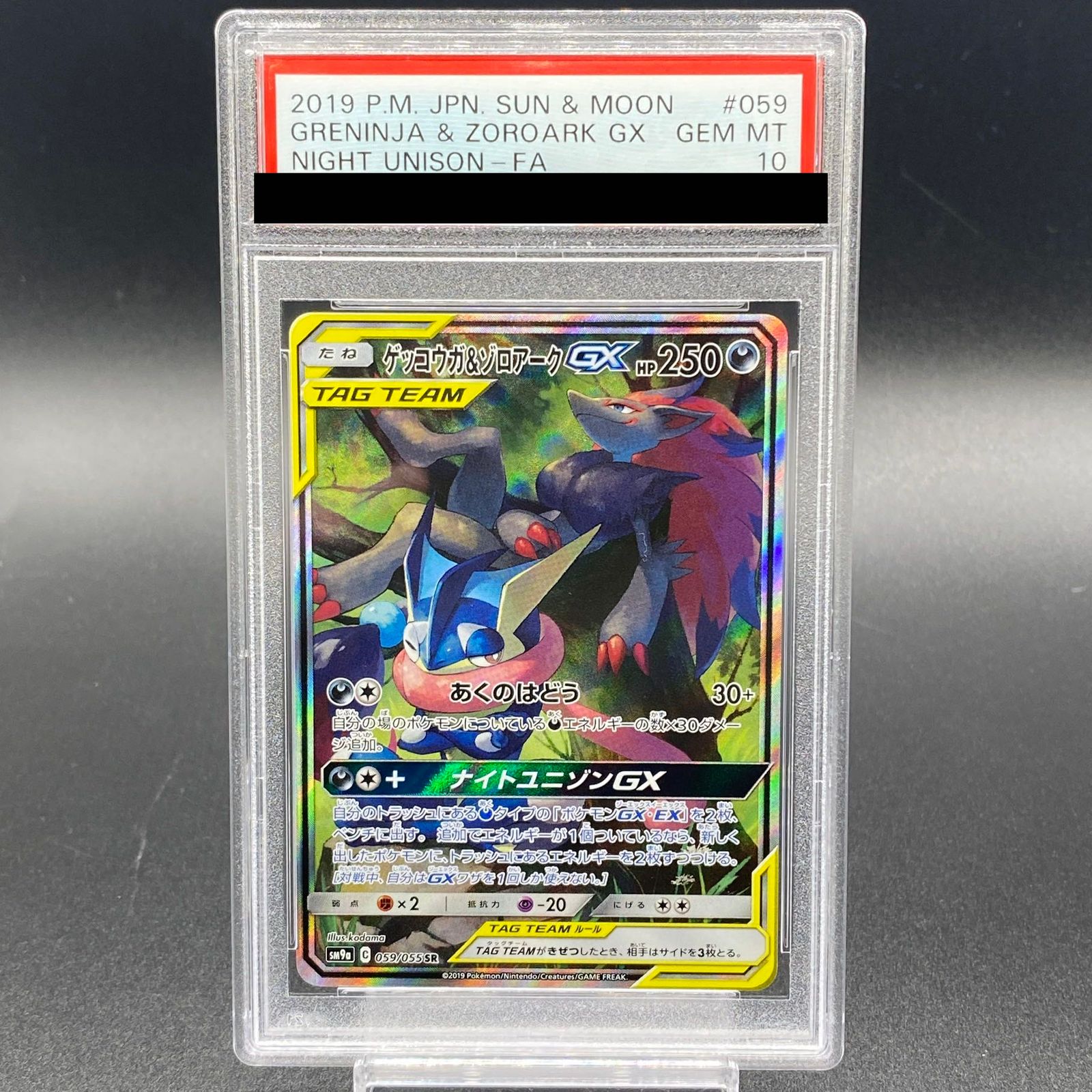 PSA10 ゲッコウガ&ゾロアーク GX SA 059/055 TAGTEAM PSA10 ゲッコウガ
