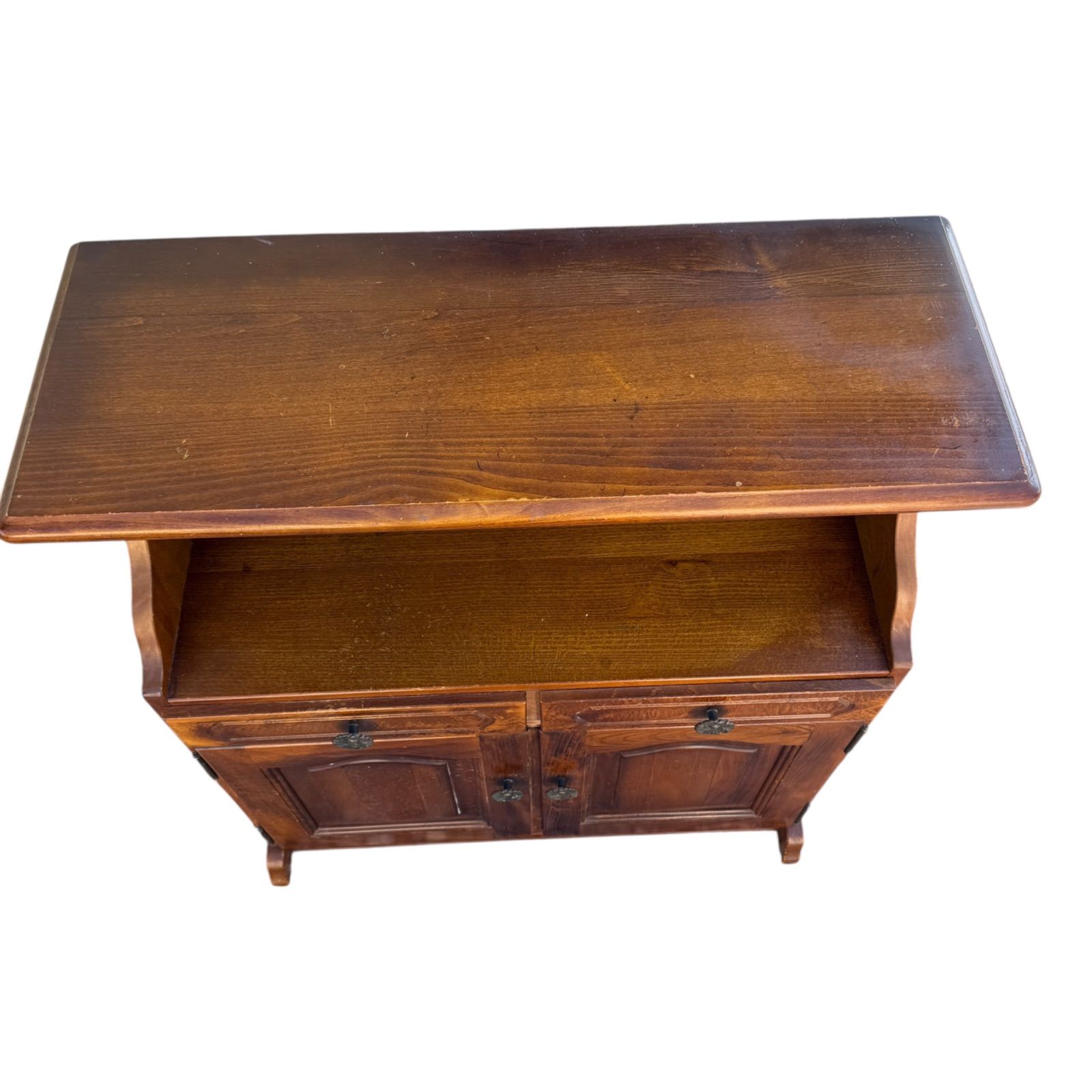 カリモク コロニアル シリーズ テレフォンラック 電話台 木製 サイド