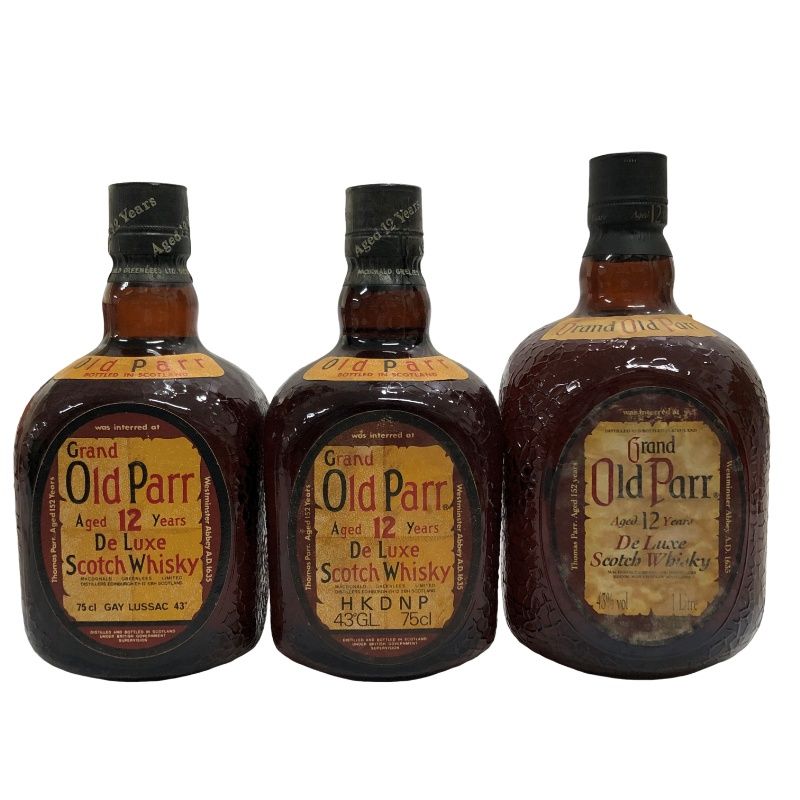 スコッチ ウイスキー 3本セット 人気 Grand Old Parr 12 Years De Luxe