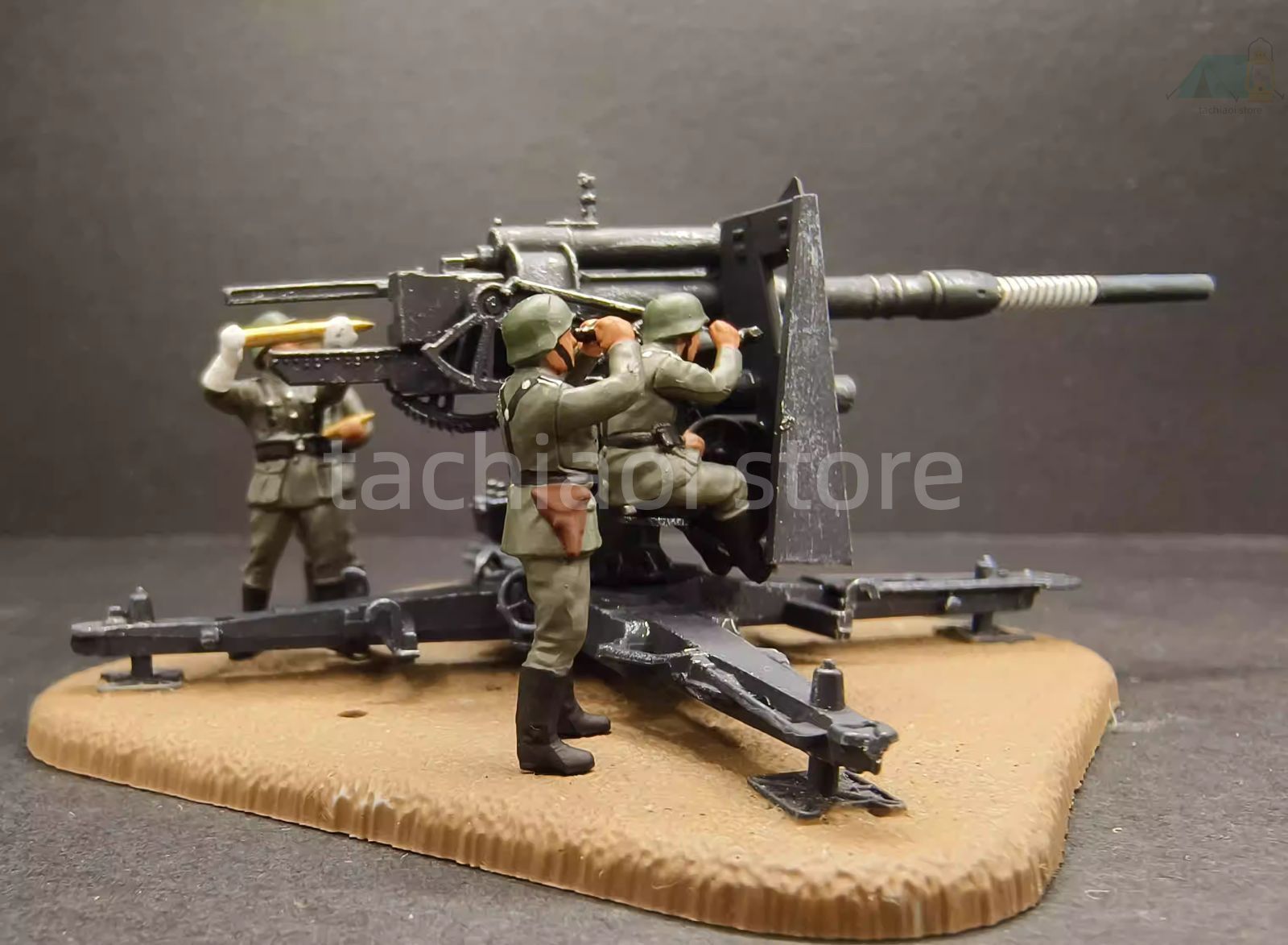 送料無料】1/72 第二次世界大戦 ドイツ軍 88mm砲 撃破マーキング付き