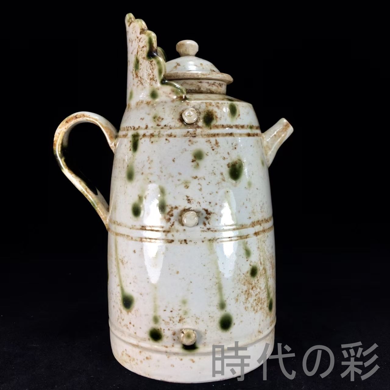 邢州窯 唐時代白磁獅柄大執壺 水注 陶芸 骨董品 匿名配送‼️ 邢州窯 唐