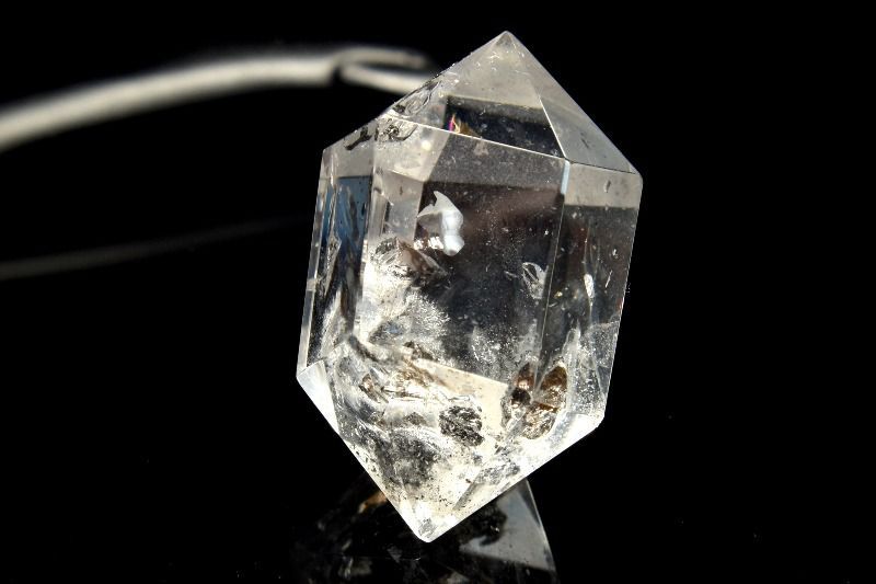 1点物】ヒマラヤ産◇透明 エレスチャルクォーツ 29x18mm 両剣ポイント