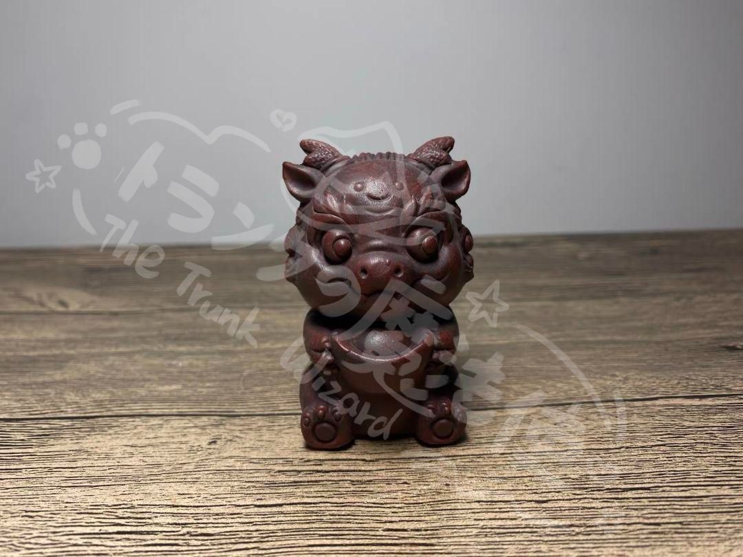 最も安い 新年ギフト宜興 紫砂 小さな竜 茶道具 茶台 茶寵 装飾品 工芸