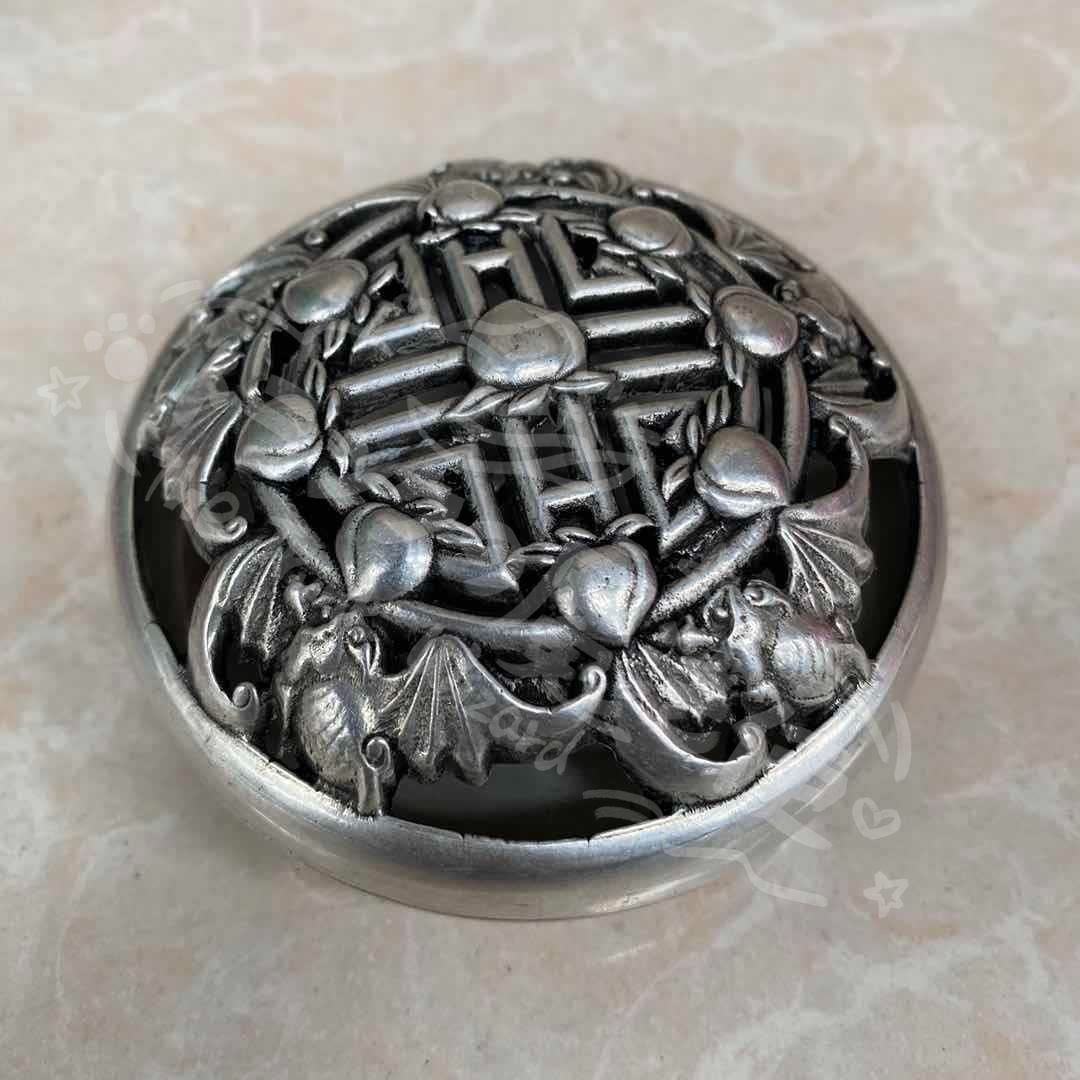 新年ギフト透かし彫りの五福献寿薫香炉 売れ筋 茶道具 香道具 工芸品