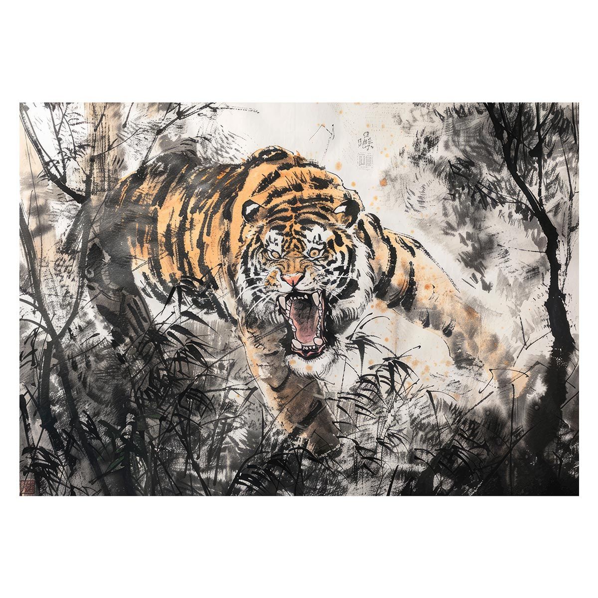 A1サイズ（約59x84cm）】【lh-poster-4030】虎 トラ タイガー 猛虎