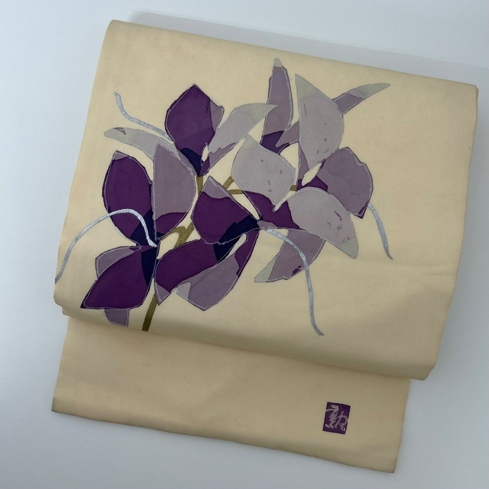 名古屋帯 正絹 塩瀬 作家物 染めの花 九寸 MA-1925 - メルカリ