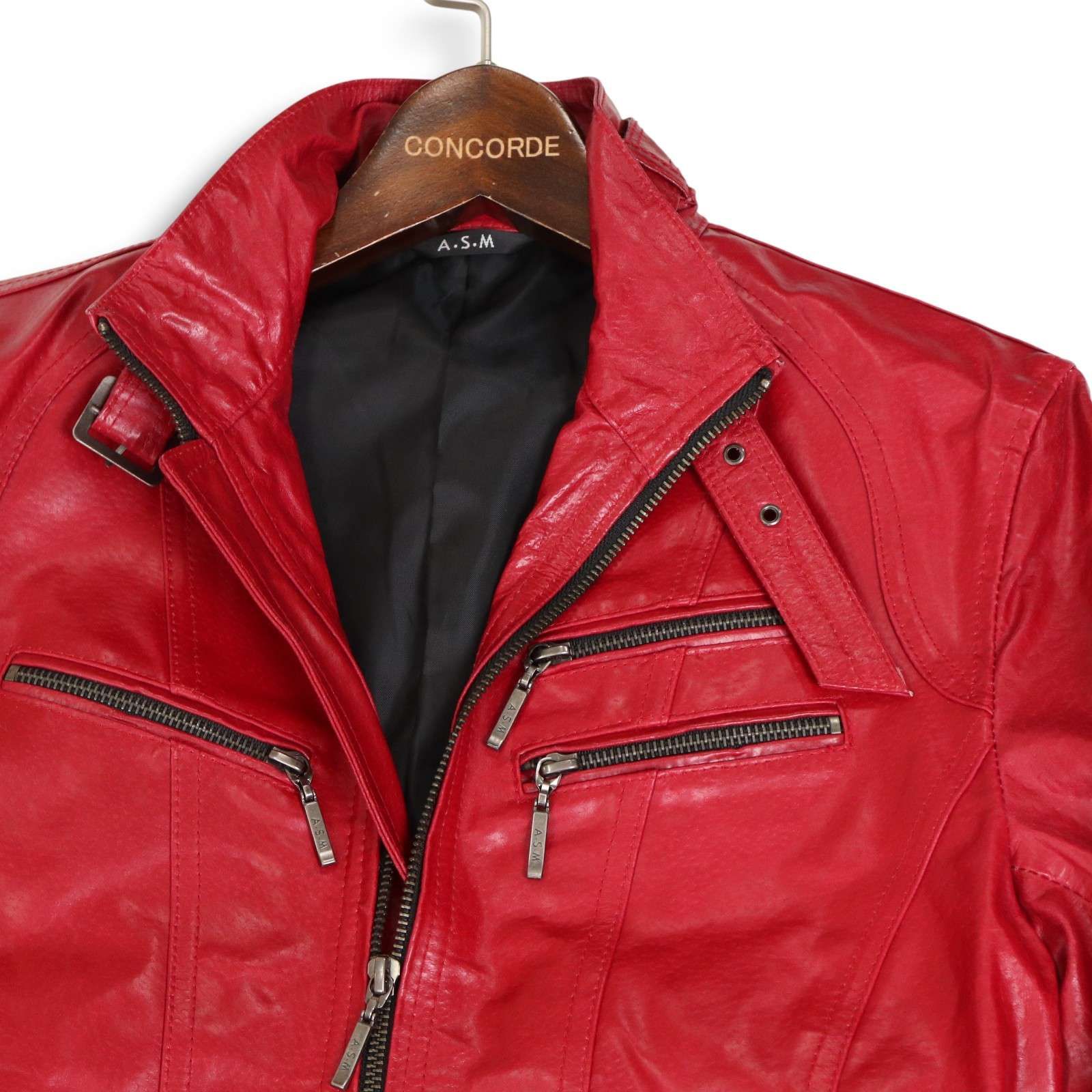 A.S.M アトリエサブ メン 本革☆ リアル レザー シングル ライダース