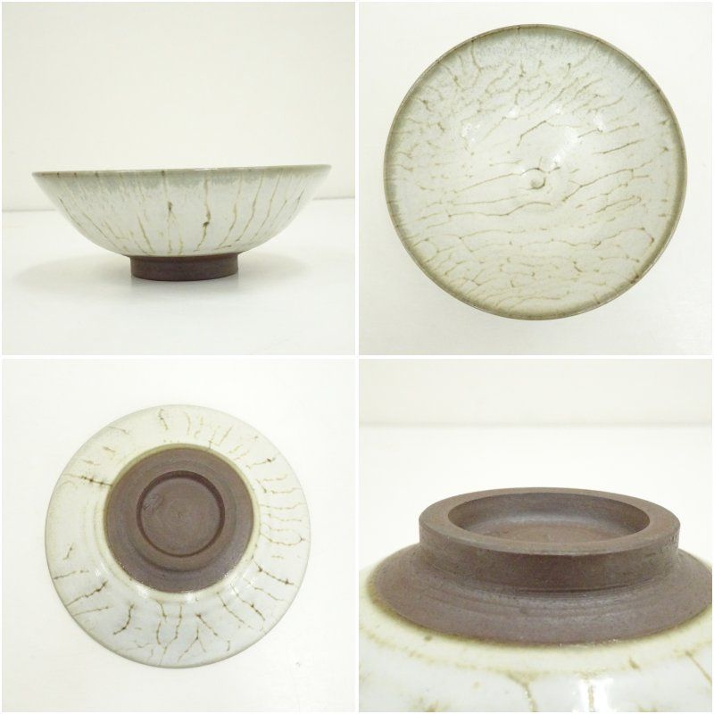 小岱焼 近重治太郎造 平茶碗（共箱） 茶道 抹茶 おしゃれ 抹茶茶碗