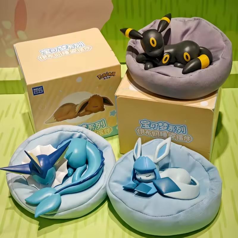 即納】イーブイたちの寝姿 フィギュア お昼寝 おやすみ ぬいぐるみ