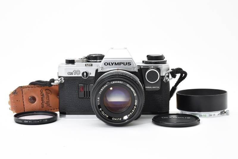 実用品】Olympus オリンパス OM10 シルバー マニュアルアダプター付