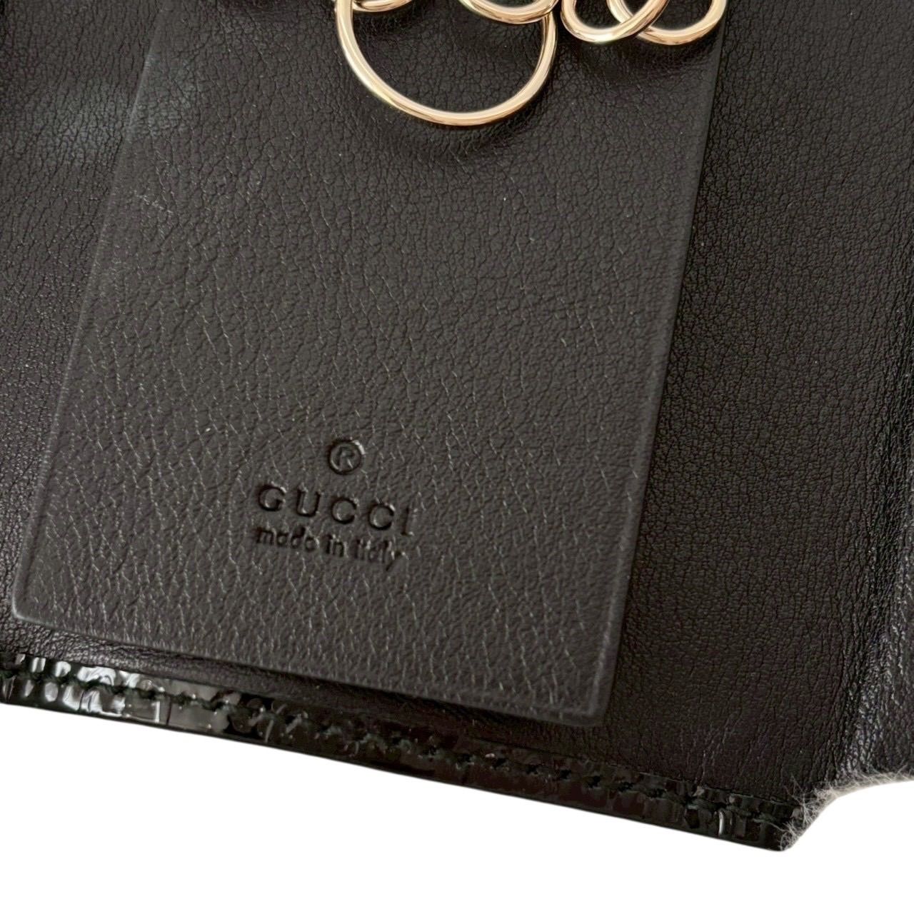 の*み様 GUCCI ミント レザー キーケース GUCCI ミント レザー キーケース